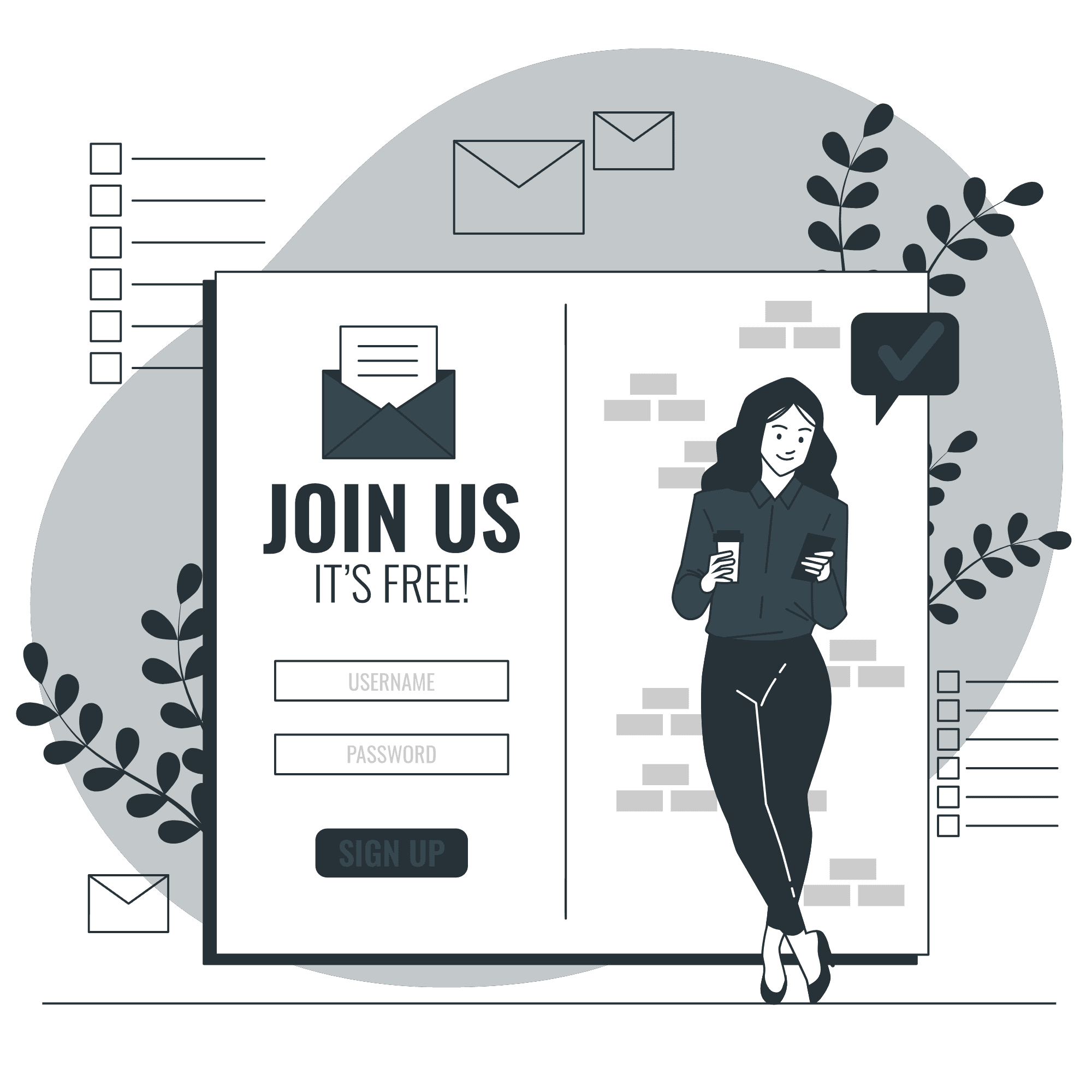 Sign Up Illustration